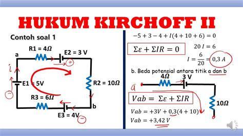 contoh soal hukum kirchoff 1 dan 2